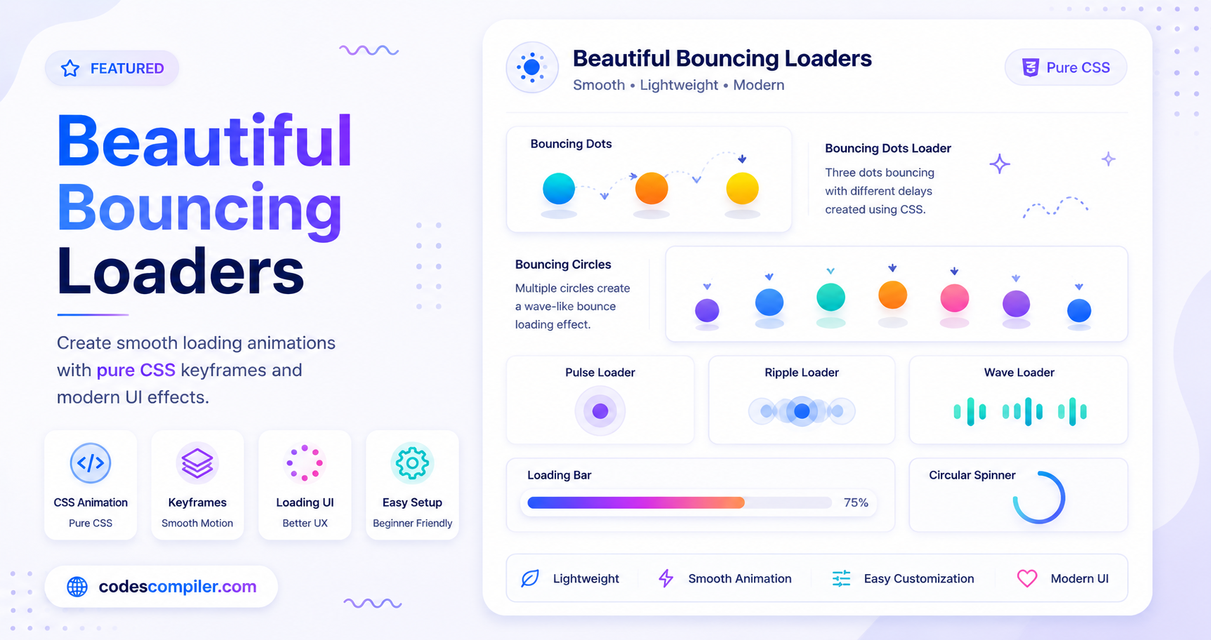 Build Beautiful Bouncing Loaders with CSS