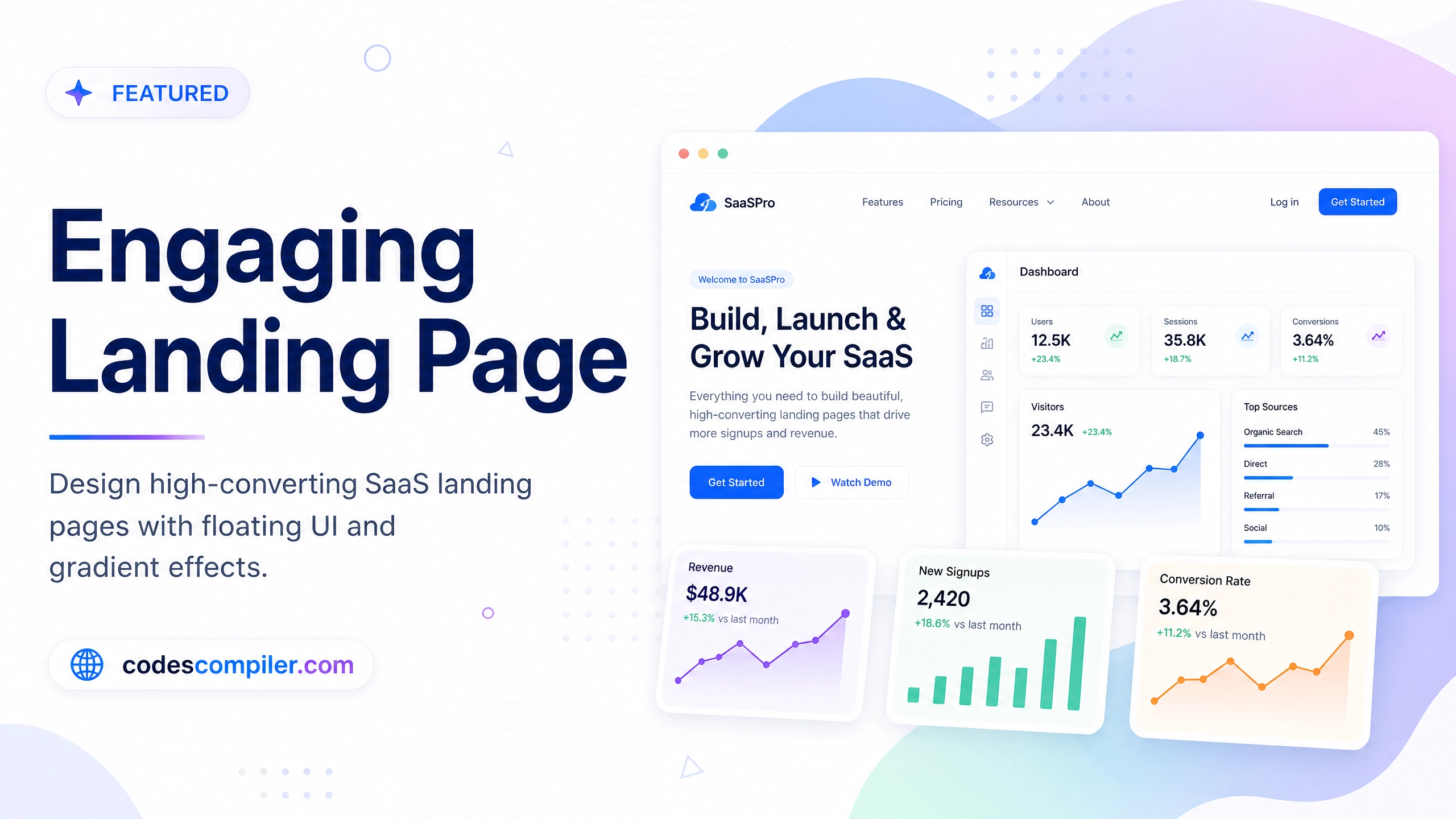 Create an Engaging Landing Page using HTML & CSS