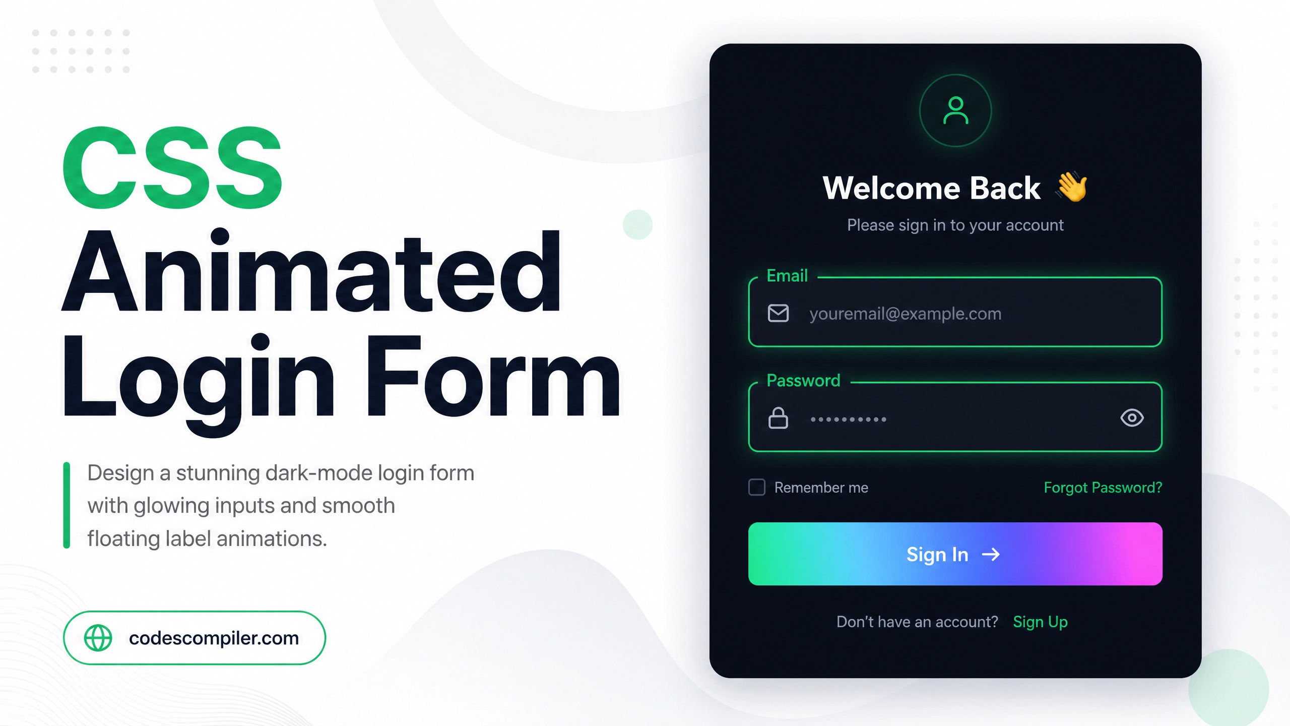 CSS Animated Login Form Design