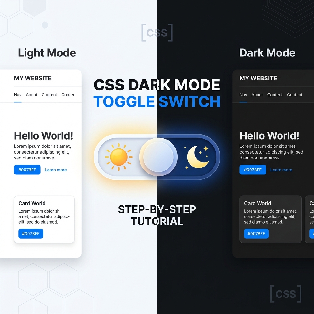 CSS Dark Mode Toggle Switch