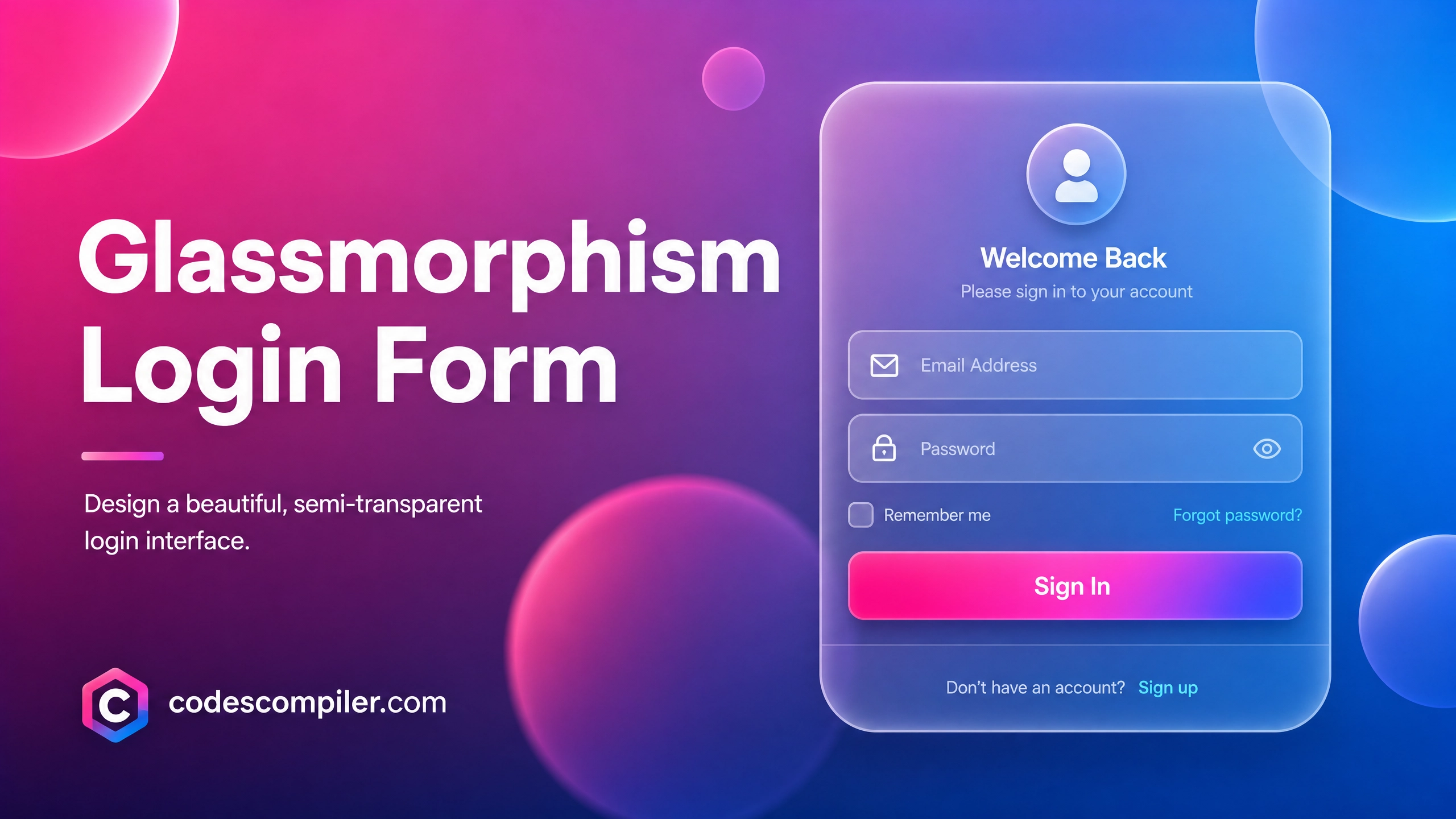 How to Create a Glassmorphism...