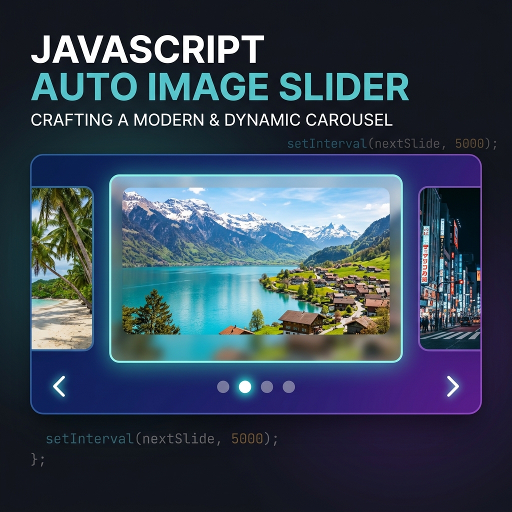 JavaScript Auto Image Slider / Carousel