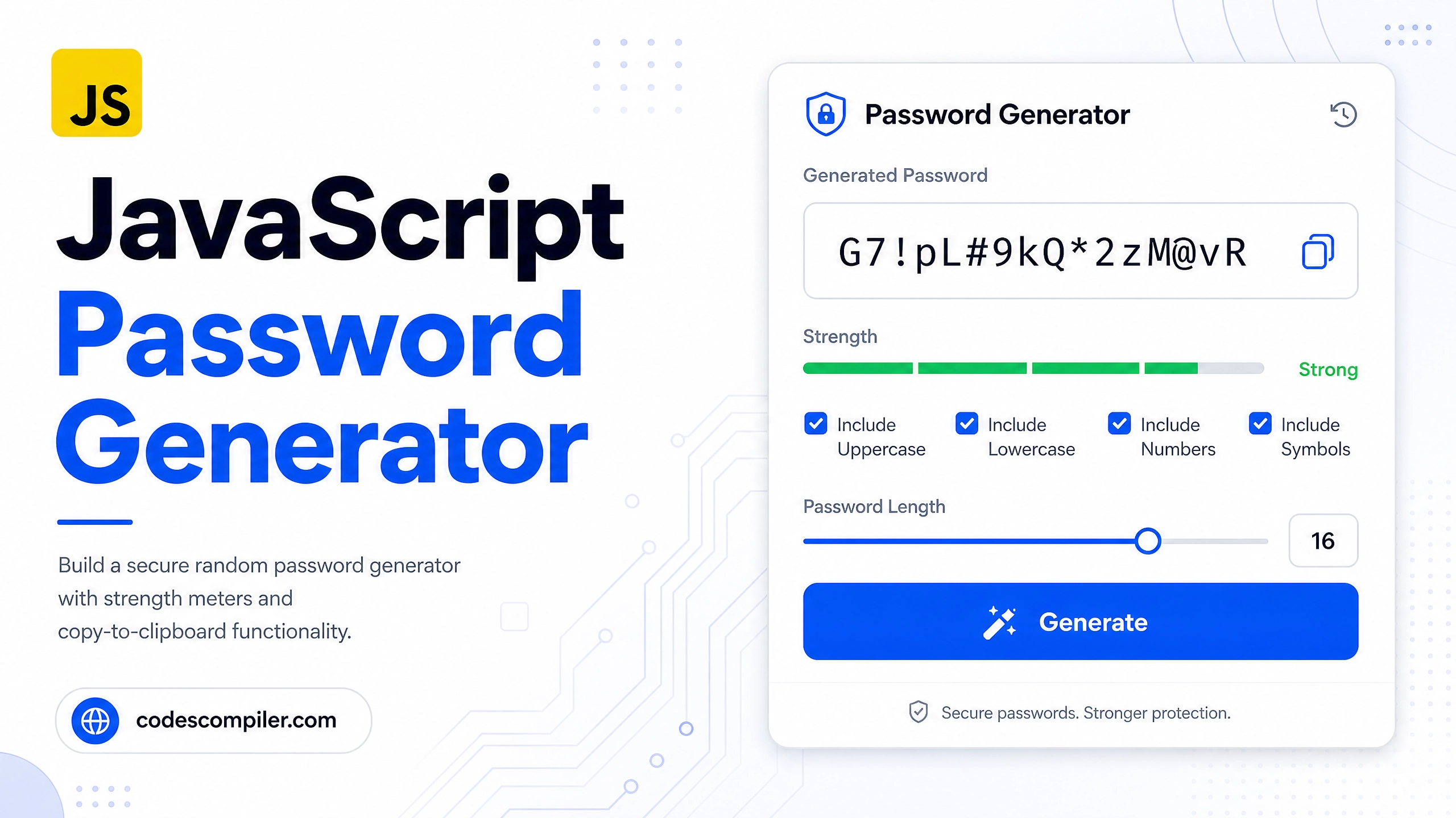 JavaScript Password Generator