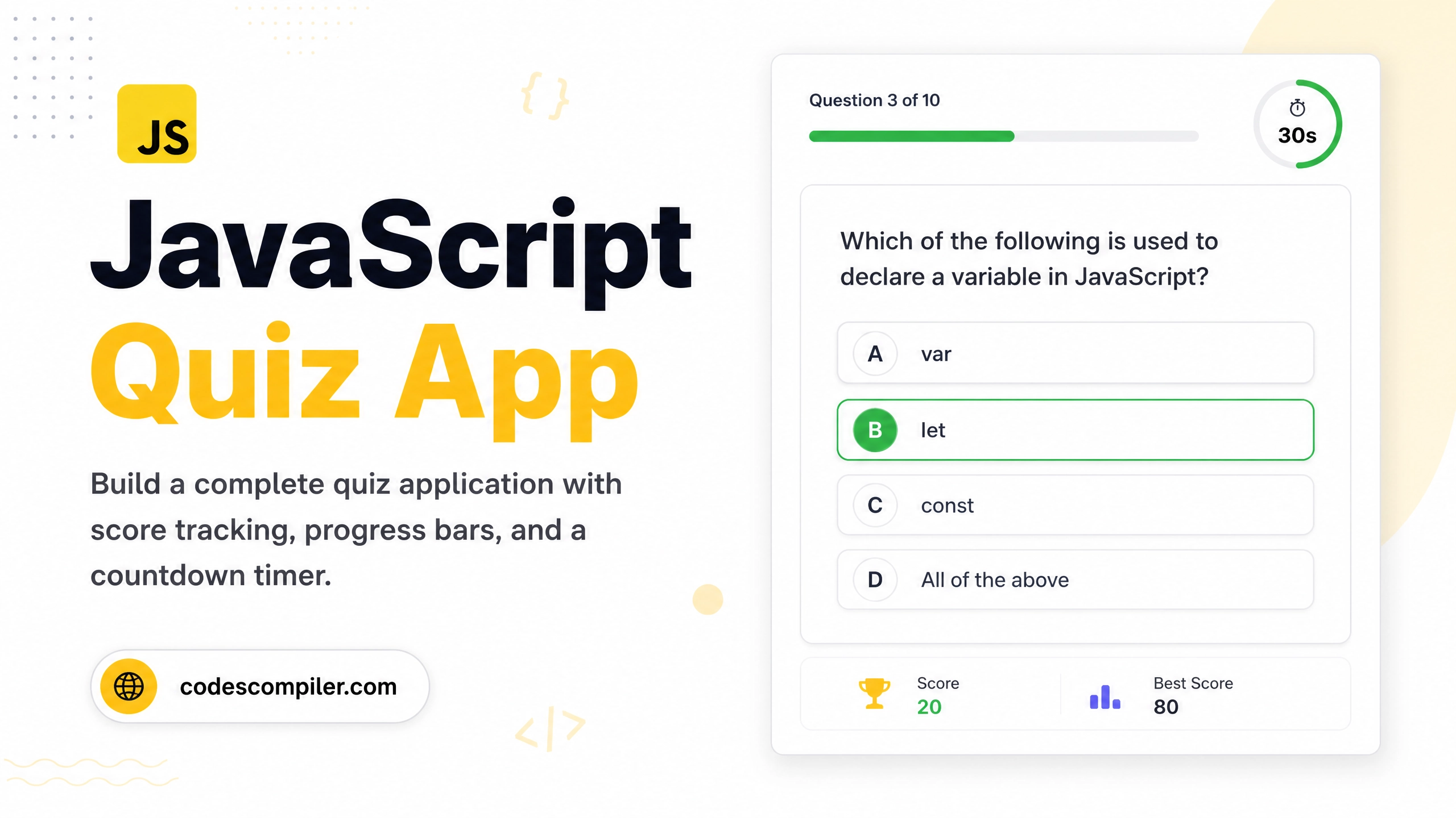 Build a JavaScript Quiz App from Scratch