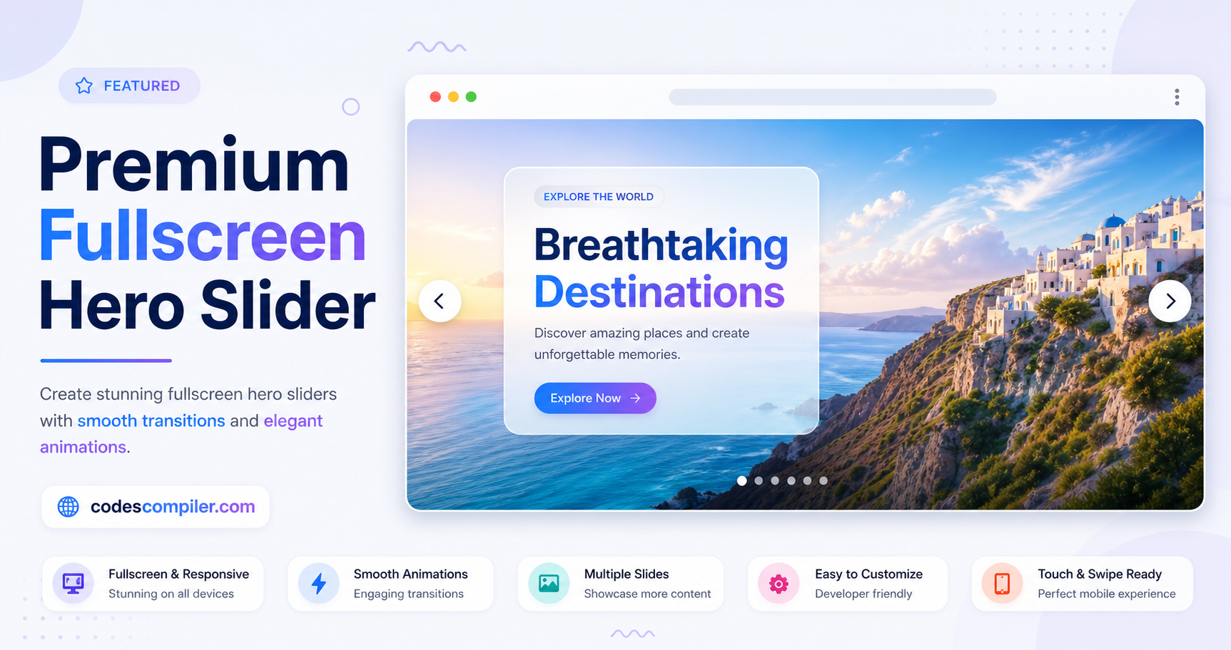 Premium Fullscreen Hero Slider