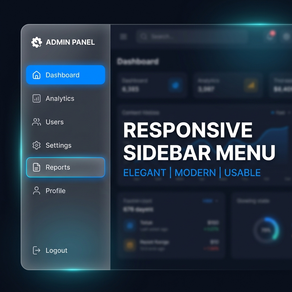 Responsive Sidebar Menu