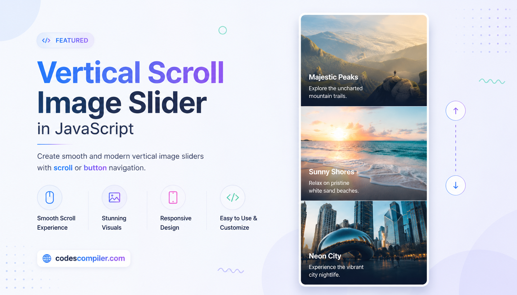 Vertical Scroll Image Slider