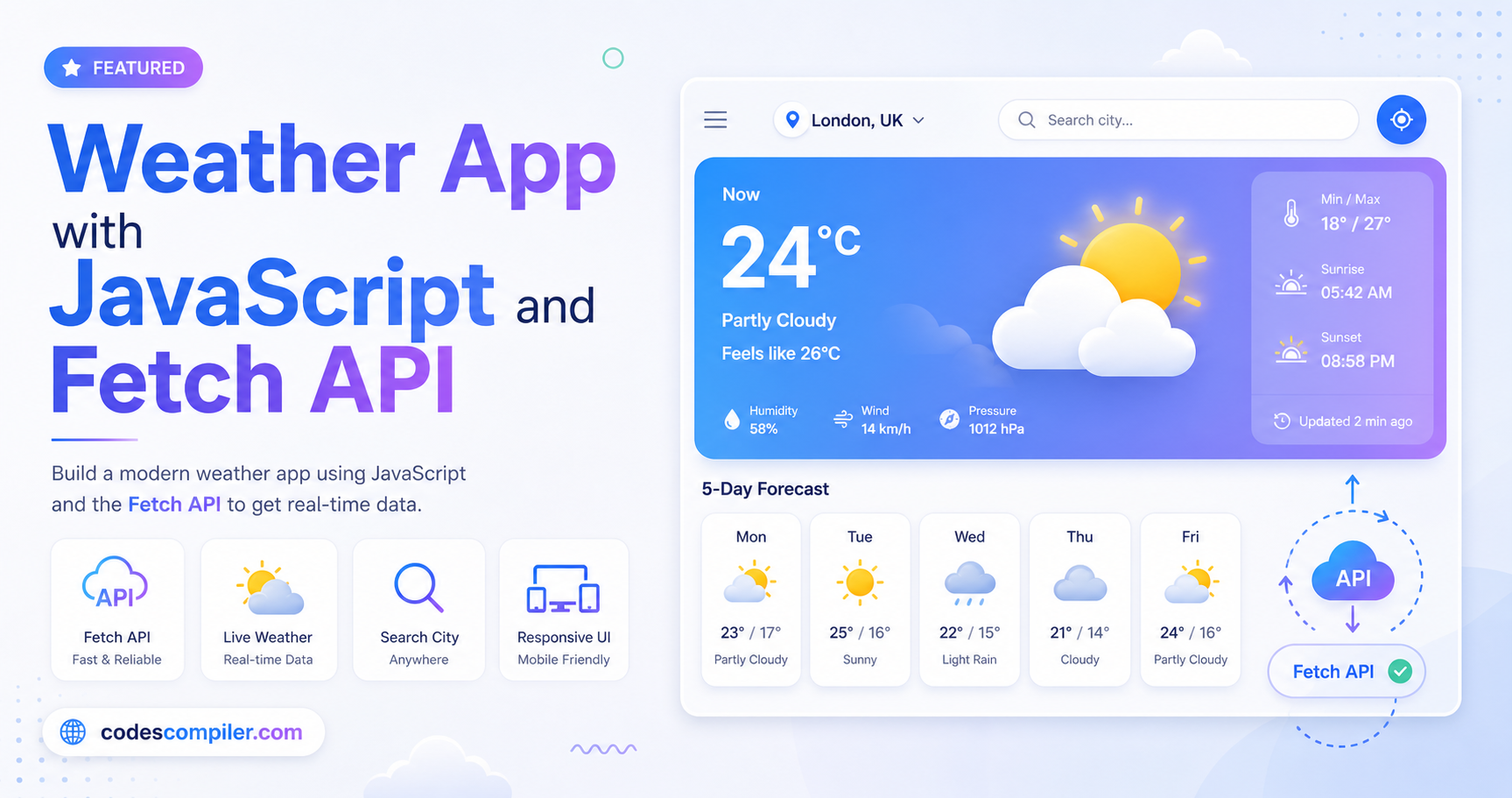 Build a Weather App with JavaScript and the Fetch API